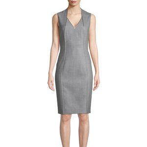 NWT Elie Tahari Wendolyn Grey Tuxedo Dress